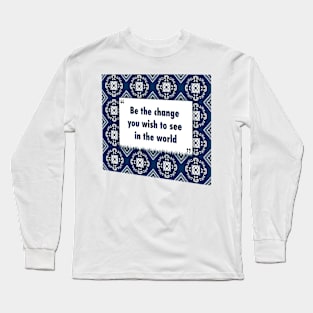 Actions speak louder than words ikat Long Sleeve T-Shirt